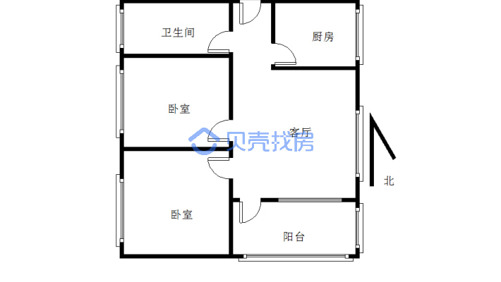 户型方正，交通便利，适合人群居住。-户型图