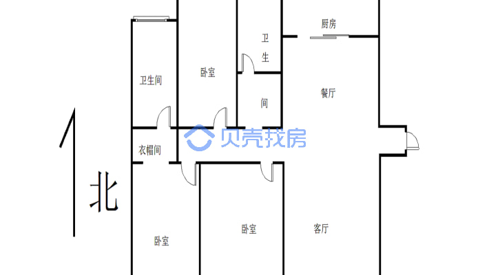 万科精装交付 带车位户型方正 精装修-户型图