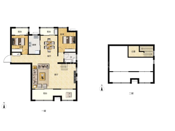 大汉汉府--建面 121m²