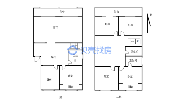 房子户型方正，采光充足。。。。。。-户型图