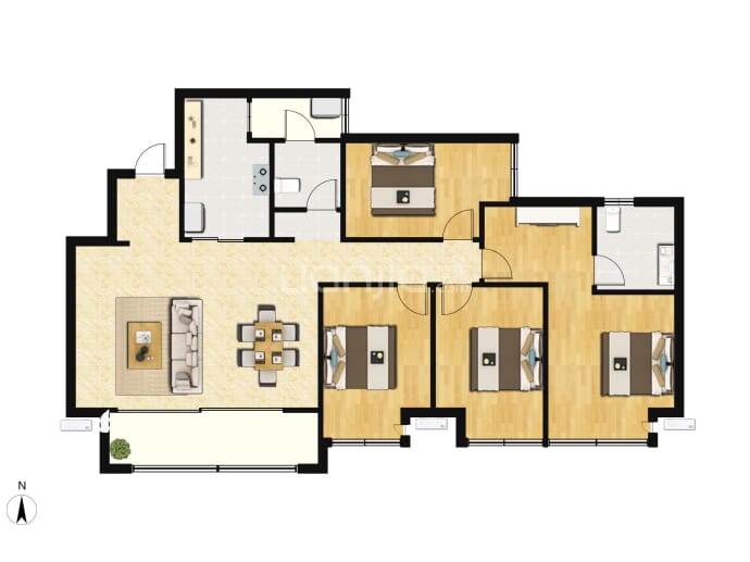 绿城春月锦庐--建面 125.33m²