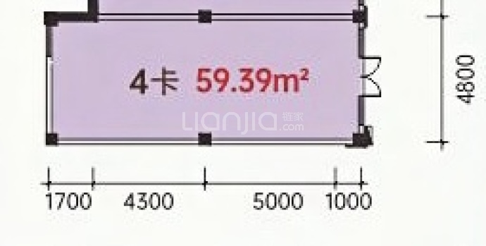 广联博爵--建面 59.39m²