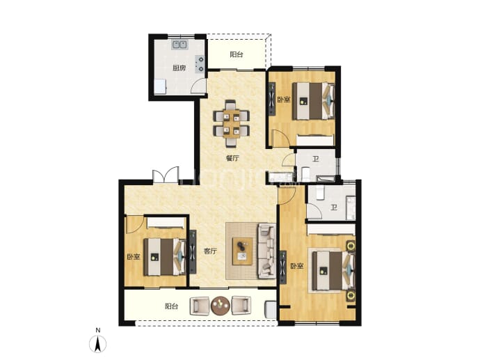 东哲·牧野崇文--建面 125m²