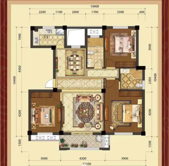 琴江壹号--建面 121m²