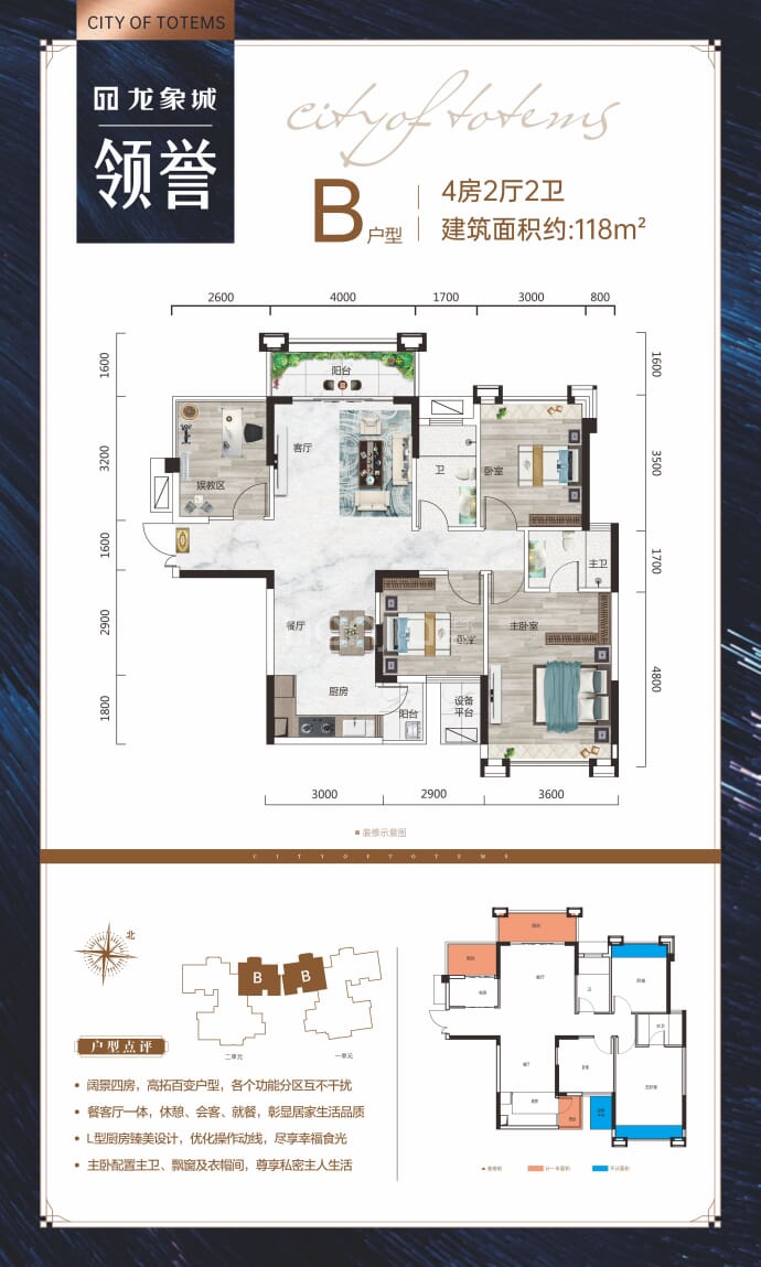 广投龙象城--建面 118m²