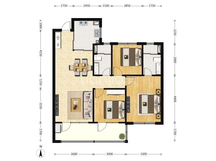 青铁鼎峰·云上观澜--建面 110m²