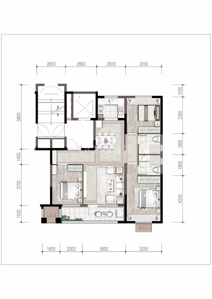 吉泰曦阅--建面 115m²