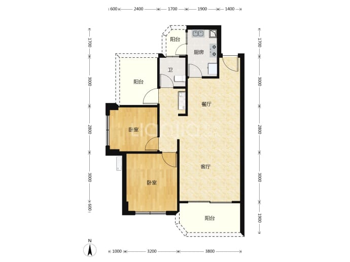 秋谷·海生活园--建面 86.29m²