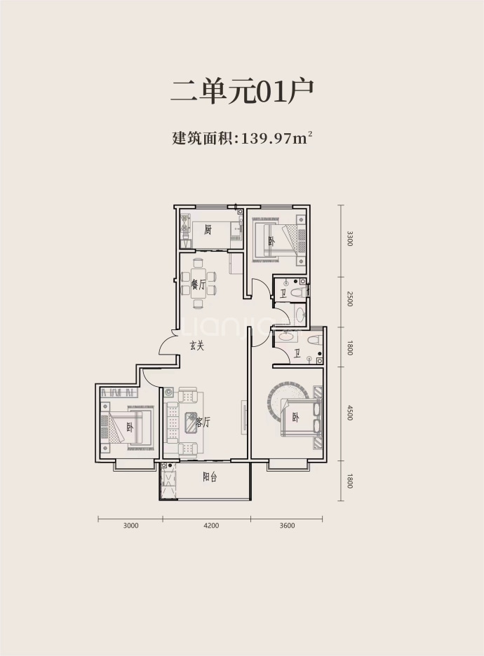 水韵江南--建面 139.97m²