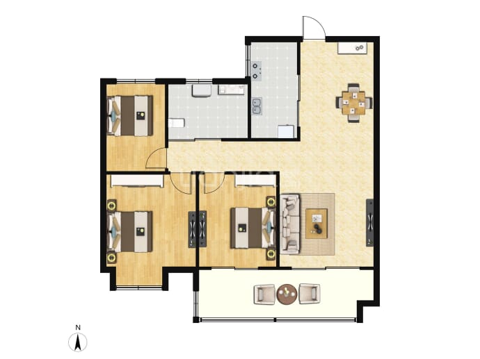 溪林雅居--建面 111.7m²