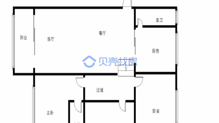 东南通透格局，户型方正，视野宽阔，采光充足步梯楼-户型图