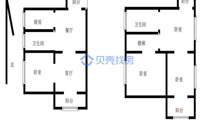 黄州书院 品质小区 新中式风格 有院子带地下室-户型图