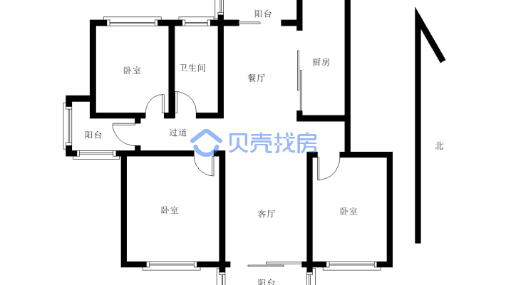 上海人家 3室2厅 南-户型图