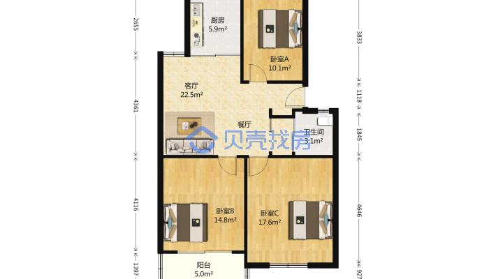 精装修丨一梯两户丨得房率高丨两证齐全丨无抵