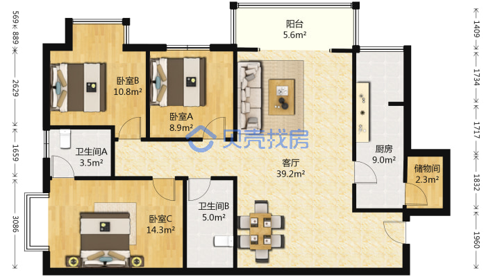 间a卫生间b查看更多图片旭景崇盛园简介查看小区详情小区均价12541 元