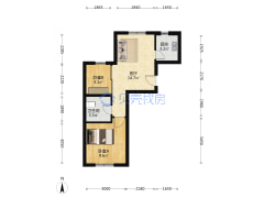 满五唯一只有契税 南北通透户型 自住精装修-北京华远铭悦雅园户型图