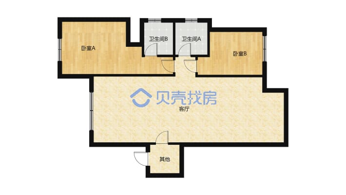 云湖湾 电梯小高层 次顶层 精装三居室 满二 近魏风-户型图