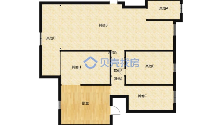 龙安公寓 4室2厅 西南-户型图