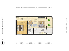 新市区-北京路-汇轩园-实用型-单身公寓-乌鲁木齐汇轩园户型图