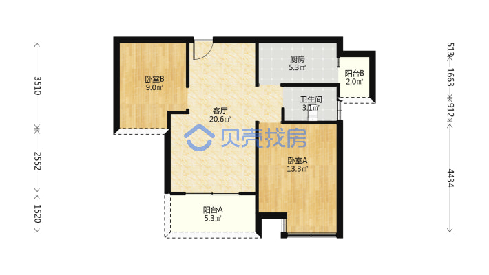 南湖半岛电梯清水带车位满2年诚心出售，看房有钥匙-户型图