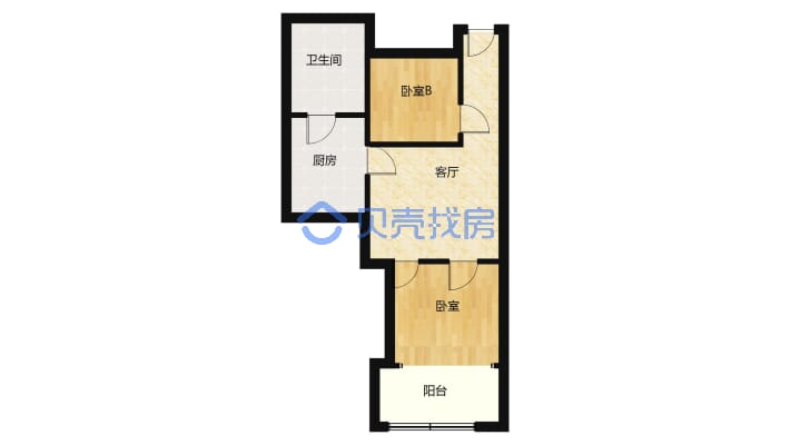 大面积公寓，房屋动能齐全，大客厅，精装修-户型图