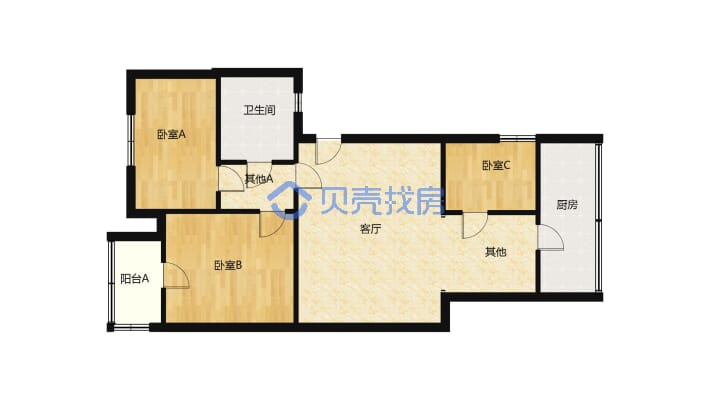 地理位置优越、逸夫片区、有房本、物业生活费用低-户型图