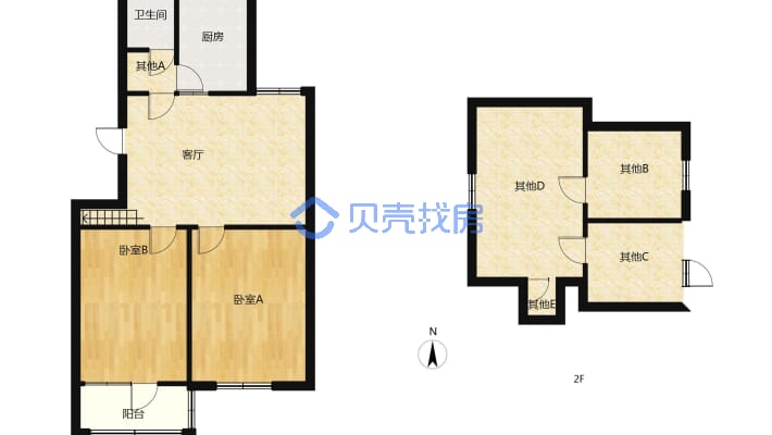 有阁楼 交通便利 生活方便 配套设施齐全-户型图