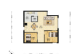 竹湖园紫荆一号 精装两室 生活配套设施齐全 。