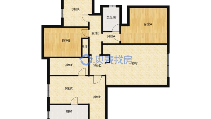 宜阳小区东 边户全新婚房装修 带车位 满五唯一-户型图