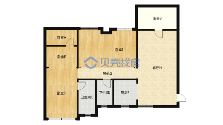 珠江·云锦 4室2厅 南-户型图