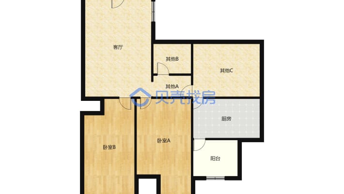 出行方便，生活配套完善，逛街散步方便-户型图