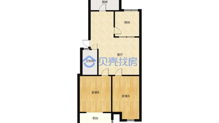 锦绣北区，精装三室首付12万，带家具家电，带地下室-户型图