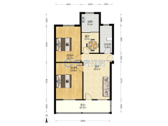 步梯3楼，户型方正三室，老证带配房-驻马店二轻局家属院户型图