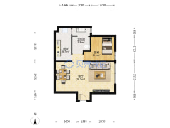 客厅宽敞 繁华地段 全家使用户型可有独立空间-乌鲁木齐秦郡一期户型图
