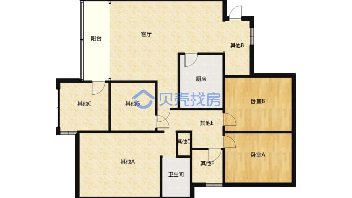 正荣·丽景滨江 4室2厅 南 北-户型图