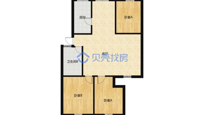 黄 金水岸 商圈 精装 保养很好 领包入住房-户型图