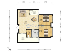 海南青年公寓2改3房  总价低   紧挨海南生态软件园-澄迈海南软件园青年公寓户型图