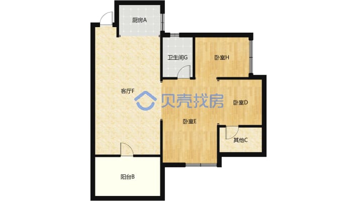 珠江·云锦 3室2厅 南-户型图