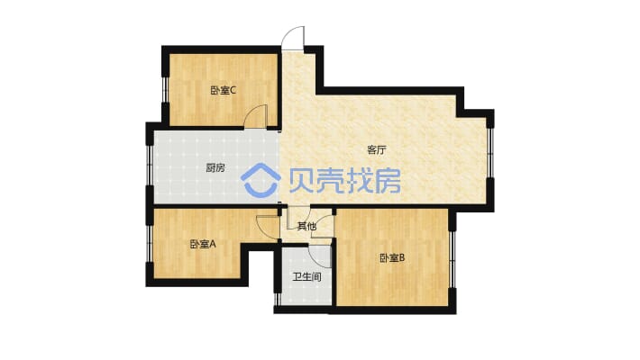 鼎鑫地，标 精装几乎未住 家具家电齐全 拎包住 本满二-户型图