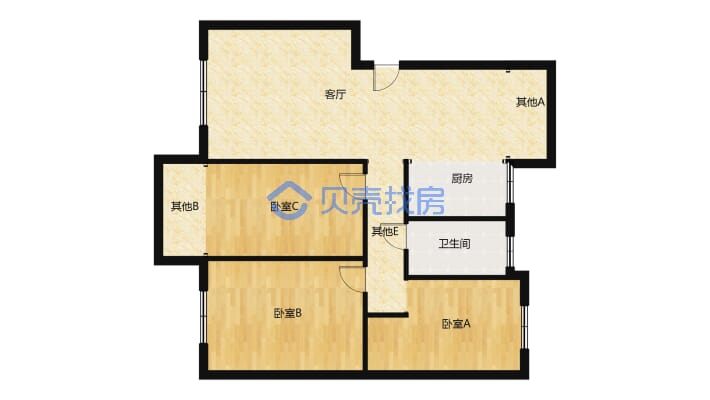 户型方正 诚心出售 格局好 采光通风好 视野开阔楼层好-户型图