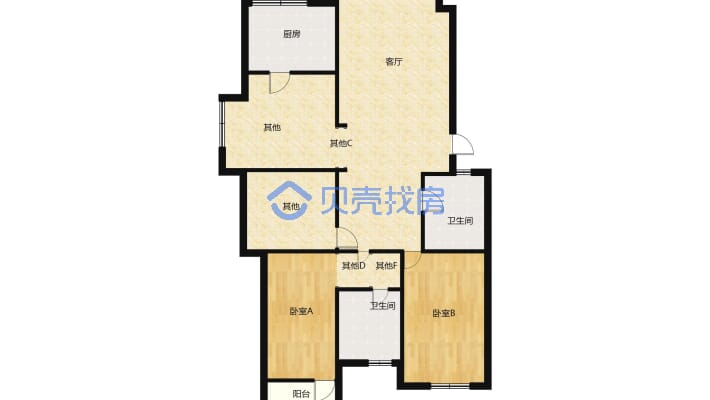 学府嘉园，步梯中层，可按揭，出行便利，刚需首、选-户型图