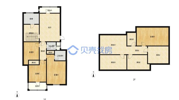 仙台小区 6室3厅 西南-户型图