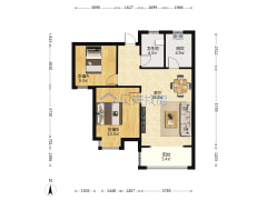 惠邦联盟新城2-2-1-1 89.00m² 63 万）-驻马店惠邦联盟新城户型图