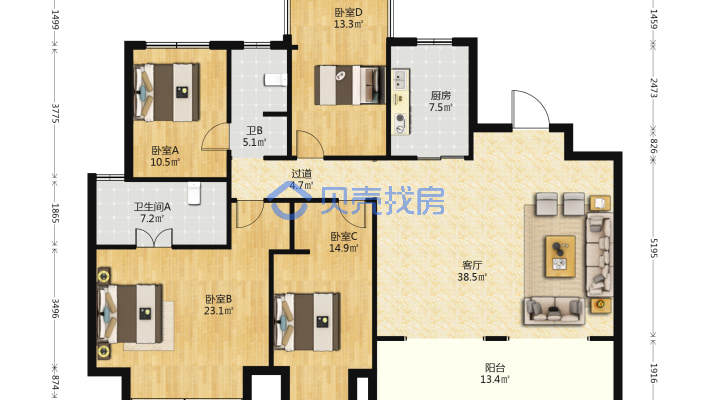 小区嗯先房东自住装修好  诚心卖-户型图