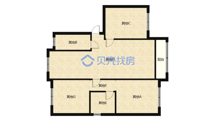 广鑫泰泽园 3室2厅 南 北-户型图