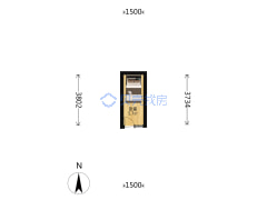 小雅宝胡同 1室0厅 南-北京小雅宝胡同户型图