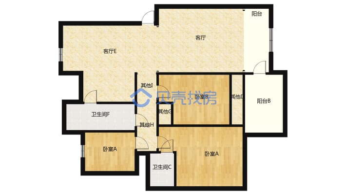 诚心出售 格局好 采光通风好 视野开阔 楼层好 装修好-户型图