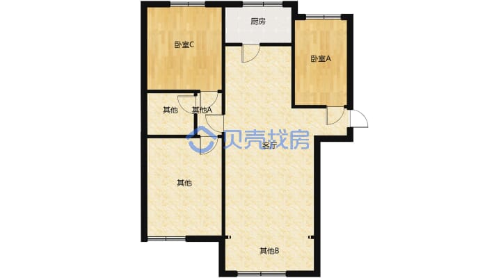 豪 华装修，南北通透，有证可按揭-户型图