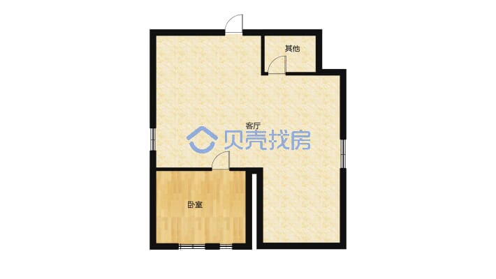 金色袁州精装2房 家具家电齐全 电梯中层 看房方便-户型图