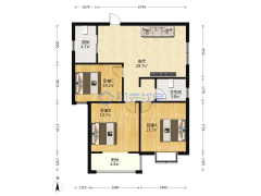 精装修婚房     现代简约风   房东诚心出售-驻马店景园小区户型图